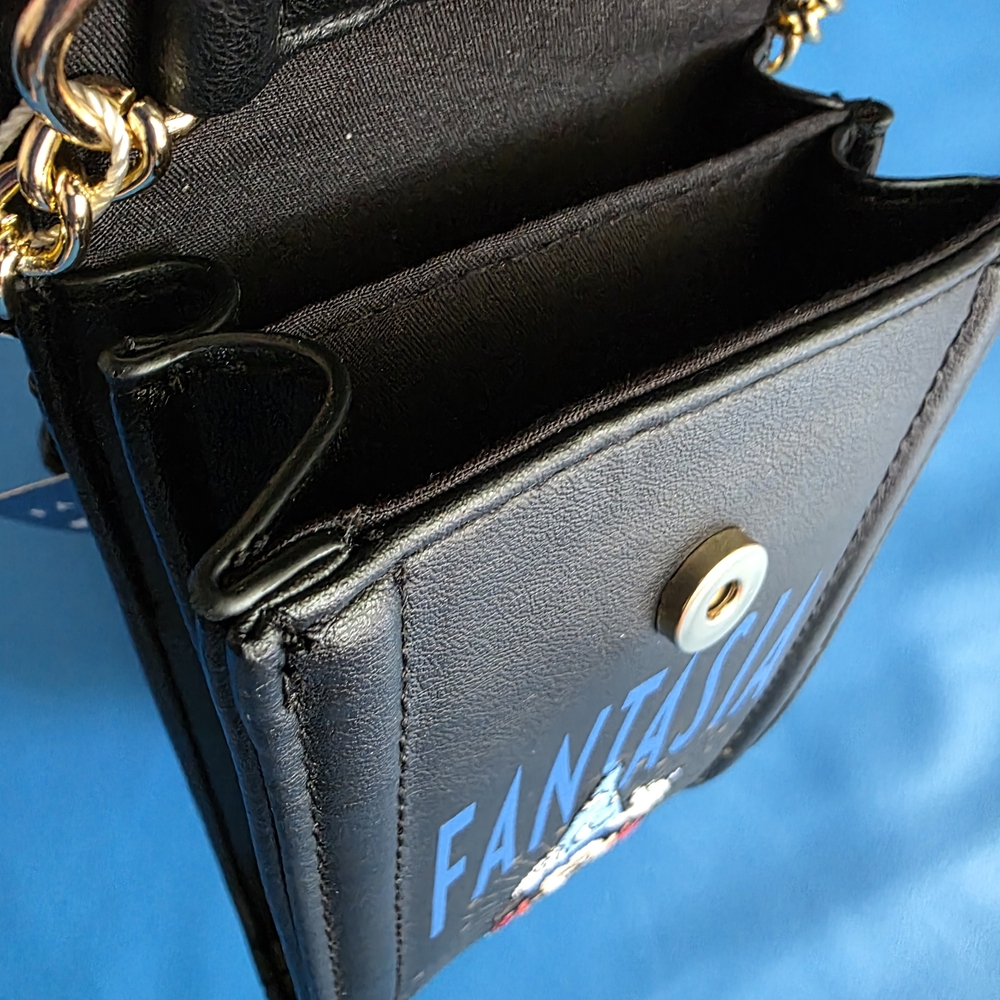 Disney Fantasia Black and Gold Phone Bag NWT - Picture 3 of 6